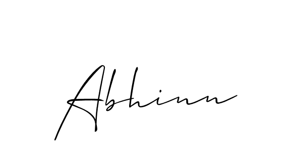 Make a beautiful signature design for name Abhinn. Use this online signature maker to create a handwritten signature for free. Abhinn signature style 2 images and pictures png