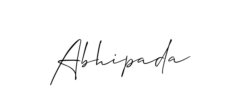 Best and Professional Signature Style for Abhipada. Allison_Script Best Signature Style Collection. Abhipada signature style 2 images and pictures png