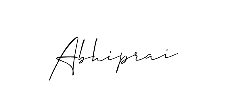 Use a signature maker to create a handwritten signature online. With this signature software, you can design (Allison_Script) your own signature for name Abhiprai. Abhiprai signature style 2 images and pictures png