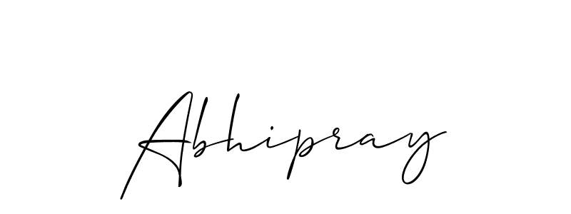 You should practise on your own different ways (Allison_Script) to write your name (Abhipray) in signature. don't let someone else do it for you. Abhipray signature style 2 images and pictures png