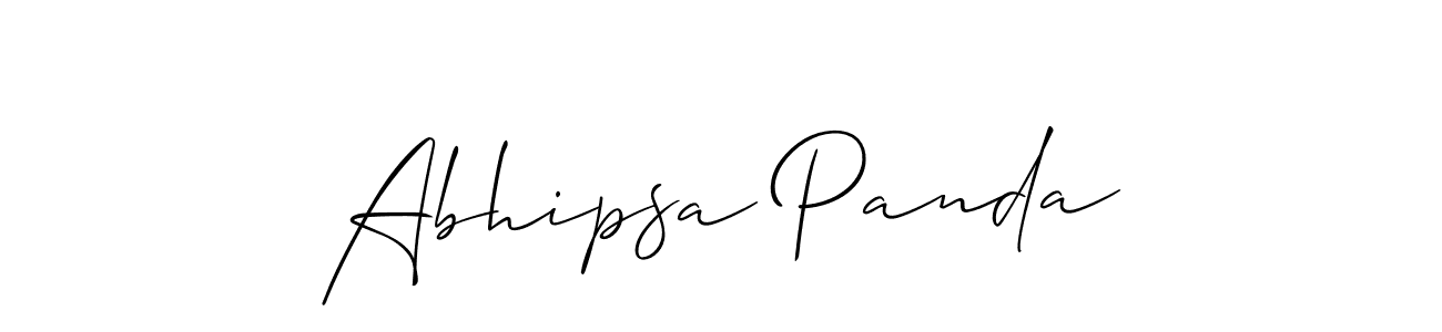 Make a beautiful signature design for name Abhipsa Panda. With this signature (Allison_Script) style, you can create a handwritten signature for free. Abhipsa Panda signature style 2 images and pictures png