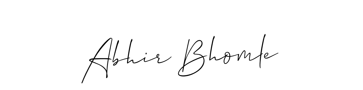 Similarly Allison_Script is the best handwritten signature design. Signature creator online .You can use it as an online autograph creator for name Abhir Bhomle. Abhir Bhomle signature style 2 images and pictures png