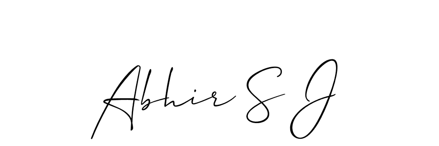 Once you've used our free online signature maker to create your best signature Allison_Script style, it's time to enjoy all of the benefits that Abhir S J name signing documents. Abhir S J signature style 2 images and pictures png
