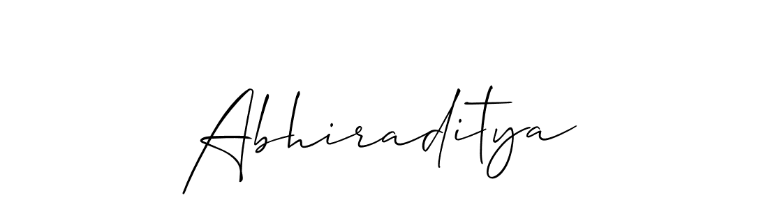 How to make Abhiraditya signature? Allison_Script is a professional autograph style. Create handwritten signature for Abhiraditya name. Abhiraditya signature style 2 images and pictures png