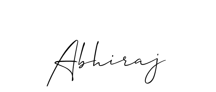 How to make Abhiraj name signature. Use Allison_Script style for creating short signs online. This is the latest handwritten sign. Abhiraj signature style 2 images and pictures png