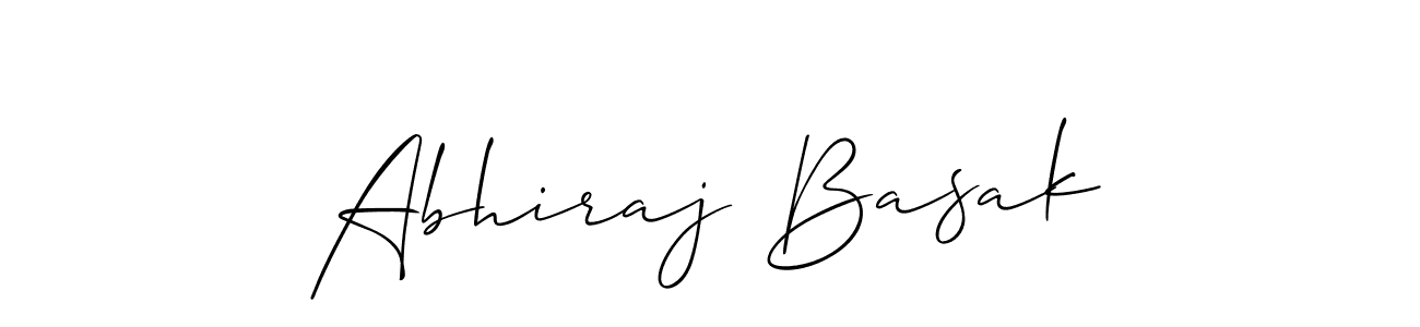 Design your own signature with our free online signature maker. With this signature software, you can create a handwritten (Allison_Script) signature for name Abhiraj Basak. Abhiraj Basak signature style 2 images and pictures png