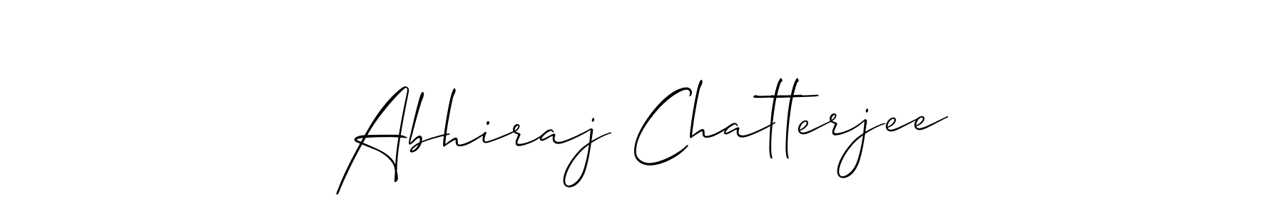 Make a beautiful signature design for name Abhiraj Chatterjee. With this signature (Allison_Script) style, you can create a handwritten signature for free. Abhiraj Chatterjee signature style 2 images and pictures png