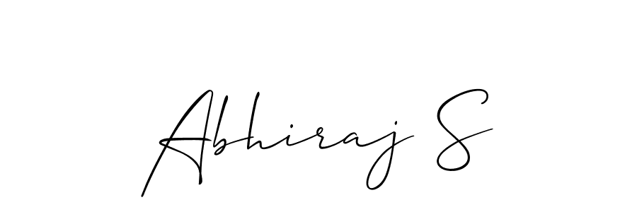 Also we have Abhiraj S name is the best signature style. Create professional handwritten signature collection using Allison_Script autograph style. Abhiraj S signature style 2 images and pictures png