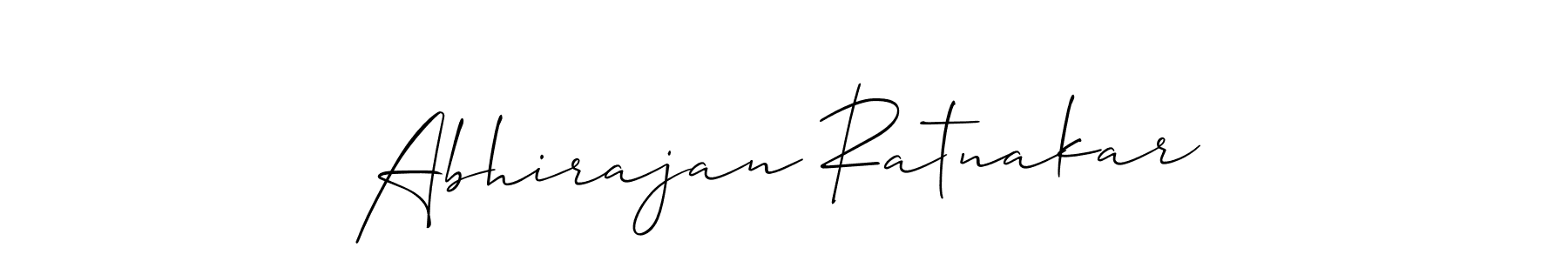 Use a signature maker to create a handwritten signature online. With this signature software, you can design (Allison_Script) your own signature for name Abhirajan Ratnakar. Abhirajan Ratnakar signature style 2 images and pictures png