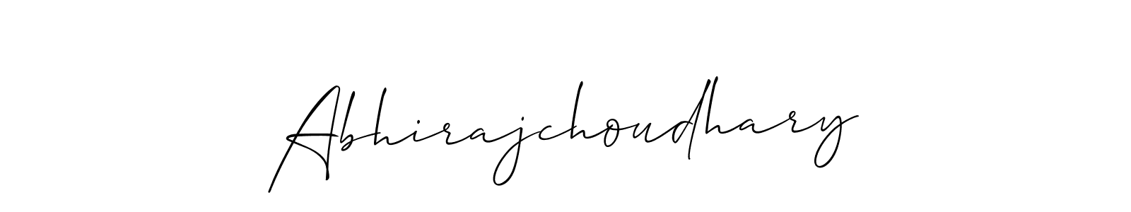 Also we have Abhirajchoudhary name is the best signature style. Create professional handwritten signature collection using Allison_Script autograph style. Abhirajchoudhary signature style 2 images and pictures png