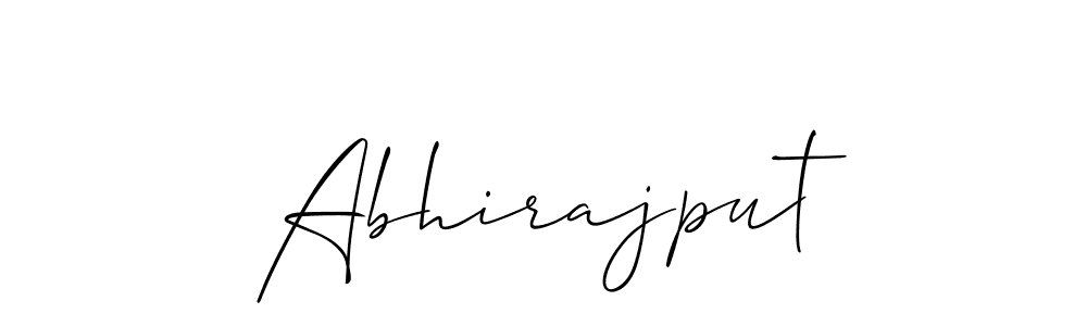 Create a beautiful signature design for name Abhirajput. With this signature (Allison_Script) fonts, you can make a handwritten signature for free. Abhirajput signature style 2 images and pictures png