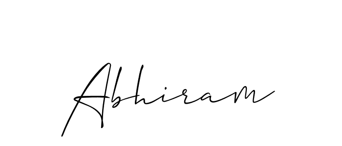 How to make Abhiram signature? Allison_Script is a professional autograph style. Create handwritten signature for Abhiram name. Abhiram signature style 2 images and pictures png