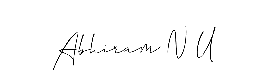 Once you've used our free online signature maker to create your best signature Allison_Script style, it's time to enjoy all of the benefits that Abhiram N U name signing documents. Abhiram N U signature style 2 images and pictures png