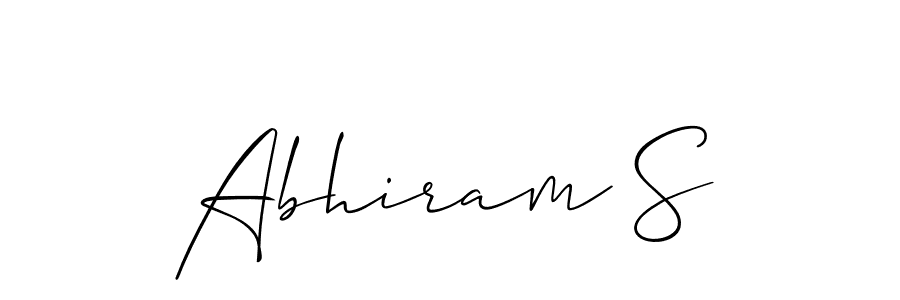 Abhiram S stylish signature style. Best Handwritten Sign (Allison_Script) for my name. Handwritten Signature Collection Ideas for my name Abhiram S. Abhiram S signature style 2 images and pictures png