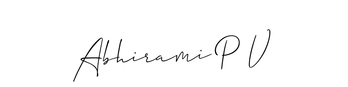 Make a beautiful signature design for name Abhirami P V. Use this online signature maker to create a handwritten signature for free. Abhirami P V signature style 2 images and pictures png