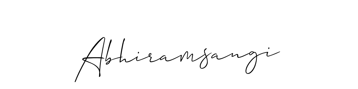 This is the best signature style for the Abhiramsangi name. Also you like these signature font (Allison_Script). Mix name signature. Abhiramsangi signature style 2 images and pictures png