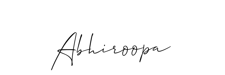 if you are searching for the best signature style for your name Abhiroopa. so please give up your signature search. here we have designed multiple signature styles  using Allison_Script. Abhiroopa signature style 2 images and pictures png