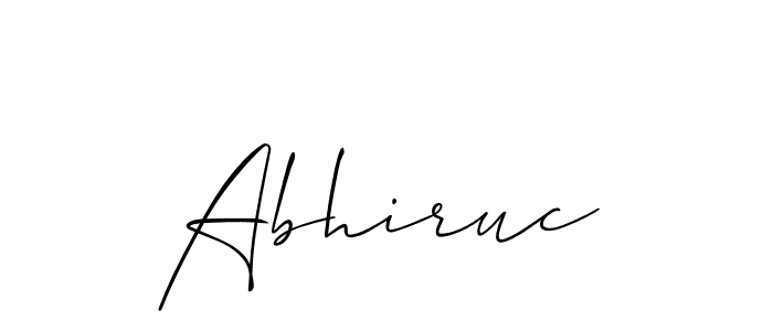 Abhiruc stylish signature style. Best Handwritten Sign (Allison_Script) for my name. Handwritten Signature Collection Ideas for my name Abhiruc. Abhiruc signature style 2 images and pictures png