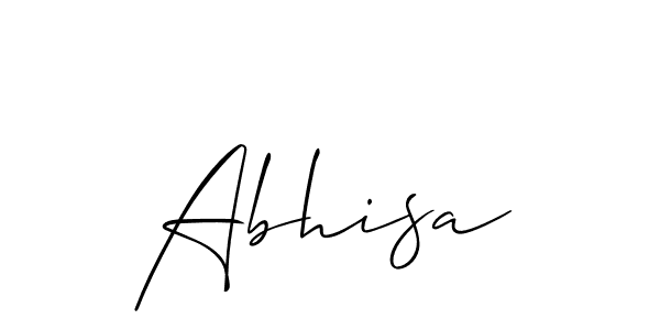 How to Draw Abhisa signature style? Allison_Script is a latest design signature styles for name Abhisa. Abhisa signature style 2 images and pictures png