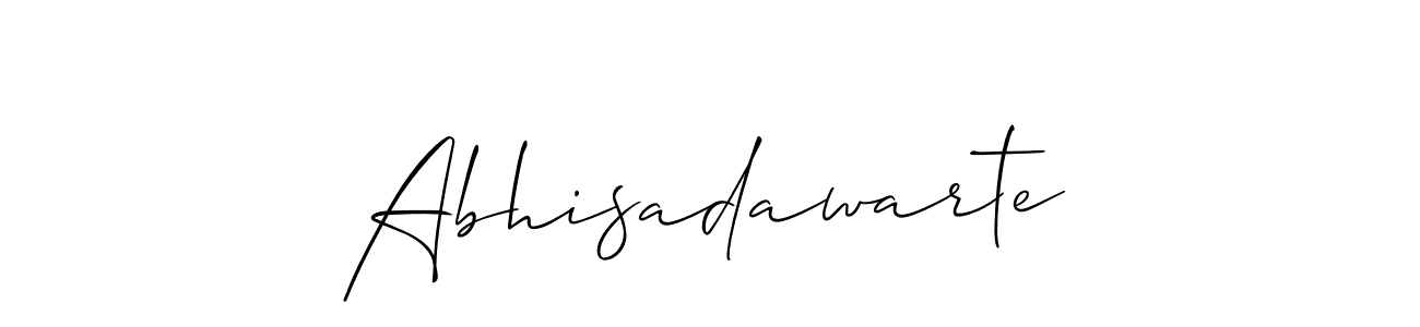 You should practise on your own different ways (Allison_Script) to write your name (Abhisadawarte) in signature. don't let someone else do it for you. Abhisadawarte signature style 2 images and pictures png