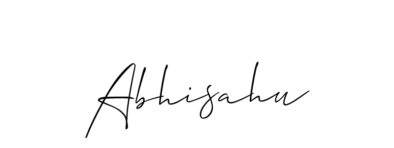 How to make Abhisahu signature? Allison_Script is a professional autograph style. Create handwritten signature for Abhisahu name. Abhisahu signature style 2 images and pictures png