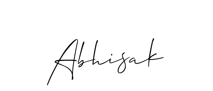 if you are searching for the best signature style for your name Abhisak. so please give up your signature search. here we have designed multiple signature styles  using Allison_Script. Abhisak signature style 2 images and pictures png