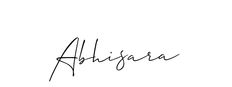 You should practise on your own different ways (Allison_Script) to write your name (Abhisara) in signature. don't let someone else do it for you. Abhisara signature style 2 images and pictures png