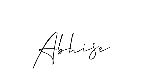 Also we have Abhise name is the best signature style. Create professional handwritten signature collection using Allison_Script autograph style. Abhise signature style 2 images and pictures png