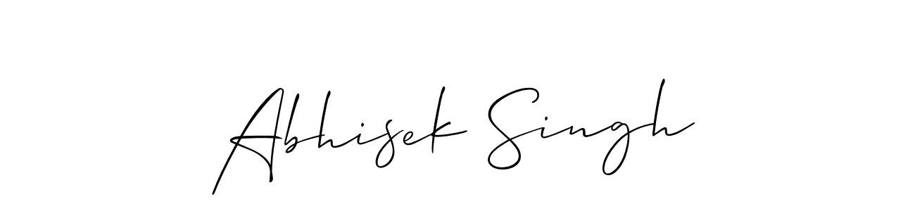 How to make Abhisek Singh signature? Allison_Script is a professional autograph style. Create handwritten signature for Abhisek Singh name. Abhisek Singh signature style 2 images and pictures png