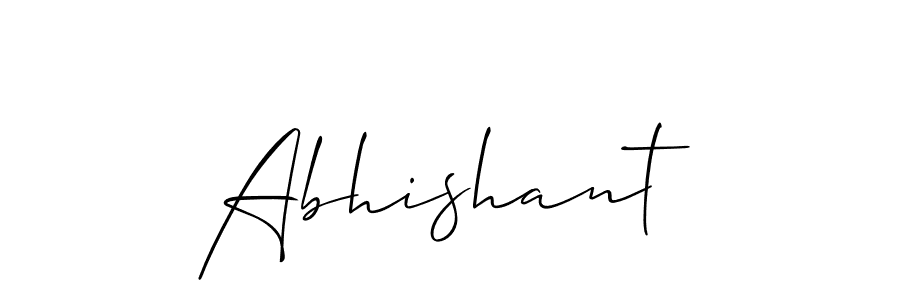 Create a beautiful signature design for name Abhishant. With this signature (Allison_Script) fonts, you can make a handwritten signature for free. Abhishant signature style 2 images and pictures png