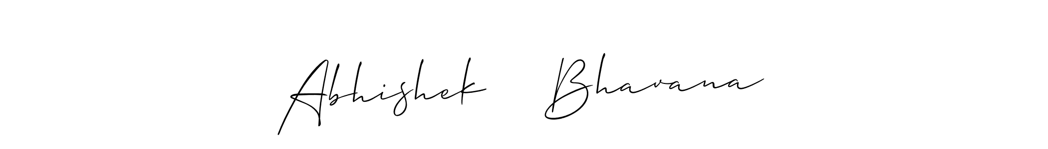 Create a beautiful signature design for name Abhishek ❤  Bhavana. With this signature (Allison_Script) fonts, you can make a handwritten signature for free. Abhishek ❤  Bhavana signature style 2 images and pictures png