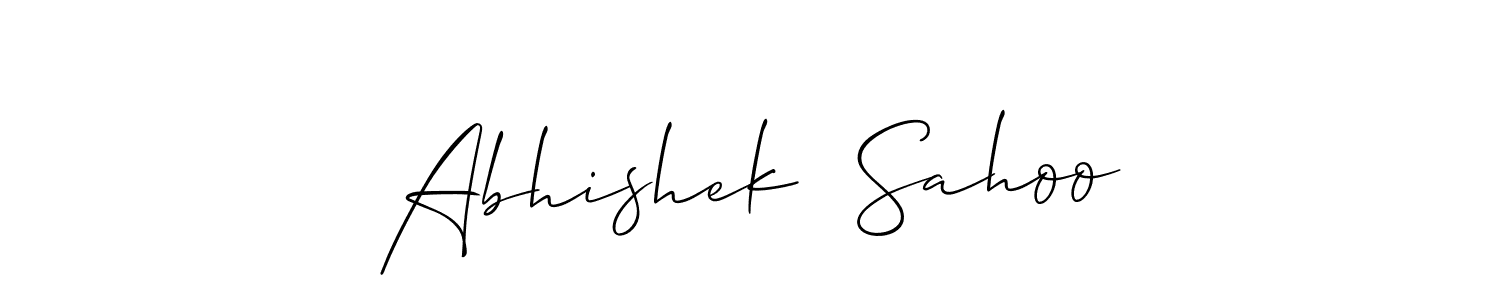 You should practise on your own different ways (Allison_Script) to write your name (Abhishek  Sahoo) in signature. don't let someone else do it for you. Abhishek  Sahoo signature style 2 images and pictures png