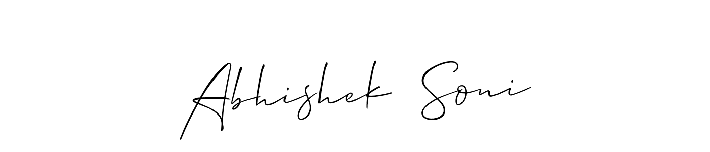 Best and Professional Signature Style for Abhishek  Soni. Allison_Script Best Signature Style Collection. Abhishek  Soni signature style 2 images and pictures png