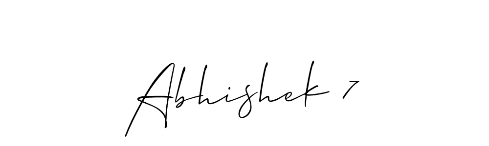 Abhishek 7 stylish signature style. Best Handwritten Sign (Allison_Script) for my name. Handwritten Signature Collection Ideas for my name Abhishek 7. Abhishek 7 signature style 2 images and pictures png