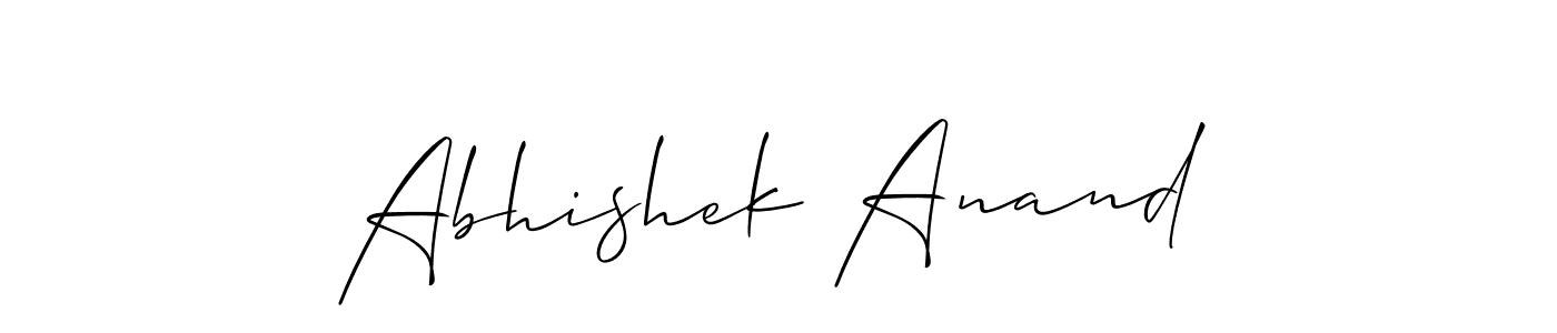 How to Draw Abhishek Anand signature style? Allison_Script is a latest design signature styles for name Abhishek Anand. Abhishek Anand signature style 2 images and pictures png