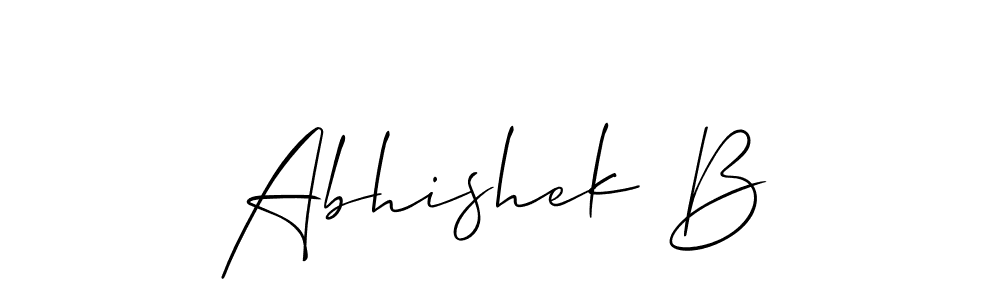 This is the best signature style for the Abhishek B name. Also you like these signature font (Allison_Script). Mix name signature. Abhishek B signature style 2 images and pictures png