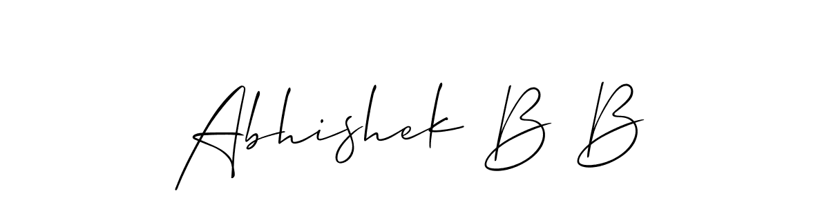 Make a short Abhishek B B signature style. Manage your documents anywhere anytime using Allison_Script. Create and add eSignatures, submit forms, share and send files easily. Abhishek B B signature style 2 images and pictures png