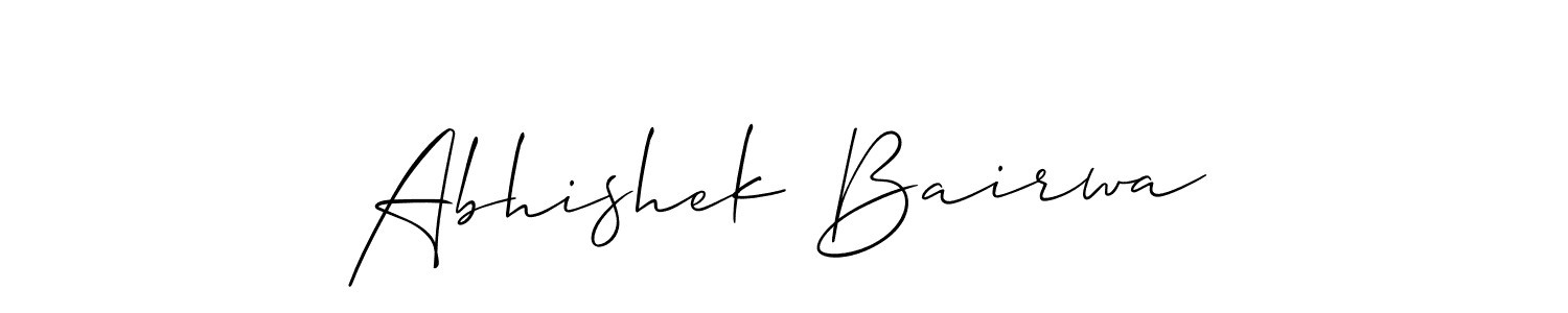 if you are searching for the best signature style for your name Abhishek Bairwa. so please give up your signature search. here we have designed multiple signature styles  using Allison_Script. Abhishek Bairwa signature style 2 images and pictures png