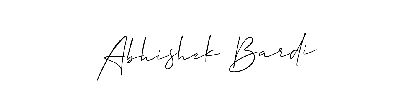 Once you've used our free online signature maker to create your best signature Allison_Script style, it's time to enjoy all of the benefits that Abhishek Bardi name signing documents. Abhishek Bardi signature style 2 images and pictures png
