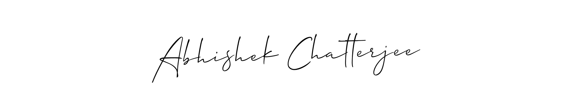 Use a signature maker to create a handwritten signature online. With this signature software, you can design (Allison_Script) your own signature for name Abhishek Chatterjee. Abhishek Chatterjee signature style 2 images and pictures png
