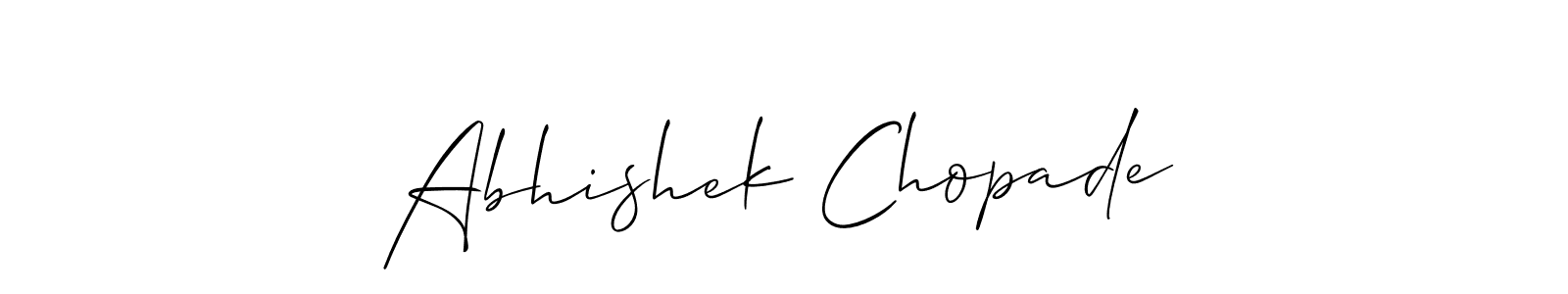 Here are the top 10 professional signature styles for the name Abhishek Chopade. These are the best autograph styles you can use for your name. Abhishek Chopade signature style 2 images and pictures png