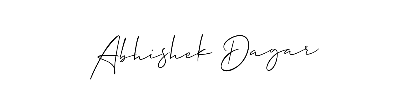 if you are searching for the best signature style for your name Abhishek Dagar. so please give up your signature search. here we have designed multiple signature styles  using Allison_Script. Abhishek Dagar signature style 2 images and pictures png