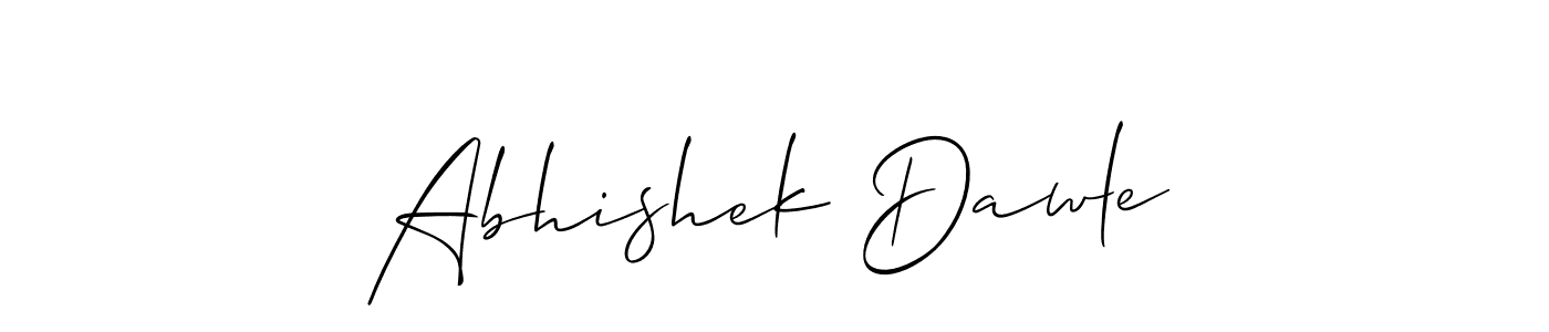 Design your own signature with our free online signature maker. With this signature software, you can create a handwritten (Allison_Script) signature for name Abhishek Dawle. Abhishek Dawle signature style 2 images and pictures png