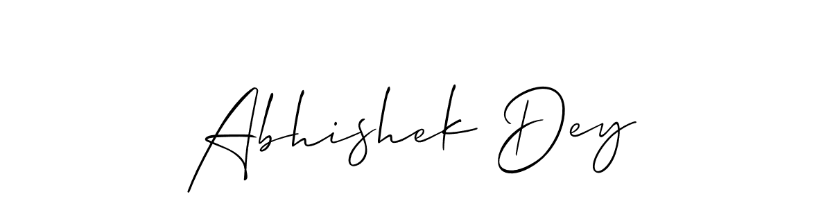 Abhishek Dey stylish signature style. Best Handwritten Sign (Allison_Script) for my name. Handwritten Signature Collection Ideas for my name Abhishek Dey. Abhishek Dey signature style 2 images and pictures png