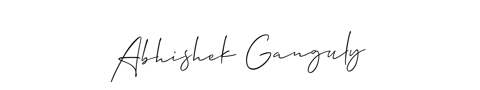 The best way (Allison_Script) to make a short signature is to pick only two or three words in your name. The name Abhishek Ganguly include a total of six letters. For converting this name. Abhishek Ganguly signature style 2 images and pictures png