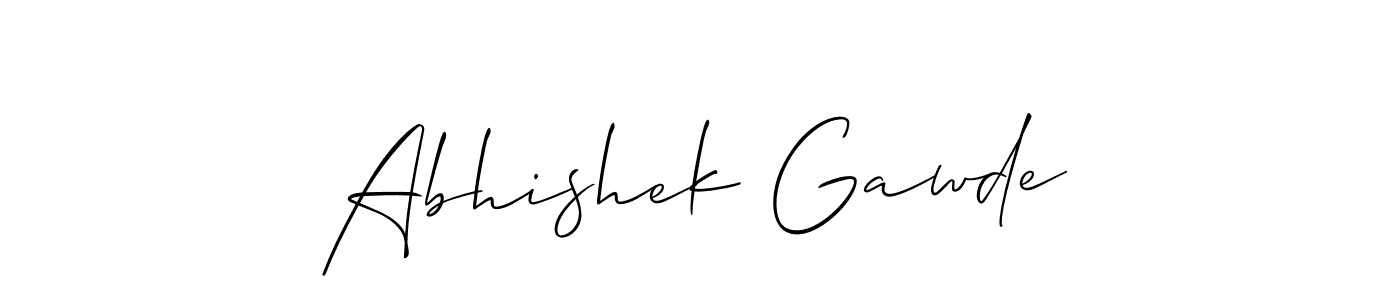 Similarly Allison_Script is the best handwritten signature design. Signature creator online .You can use it as an online autograph creator for name Abhishek Gawde. Abhishek Gawde signature style 2 images and pictures png