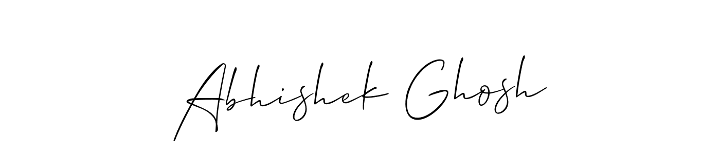 Abhishek Ghosh stylish signature style. Best Handwritten Sign (Allison_Script) for my name. Handwritten Signature Collection Ideas for my name Abhishek Ghosh. Abhishek Ghosh signature style 2 images and pictures png