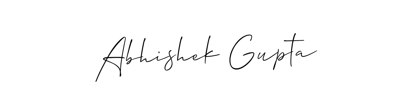 if you are searching for the best signature style for your name Abhishek Gupta. so please give up your signature search. here we have designed multiple signature styles  using Allison_Script. Abhishek Gupta signature style 2 images and pictures png