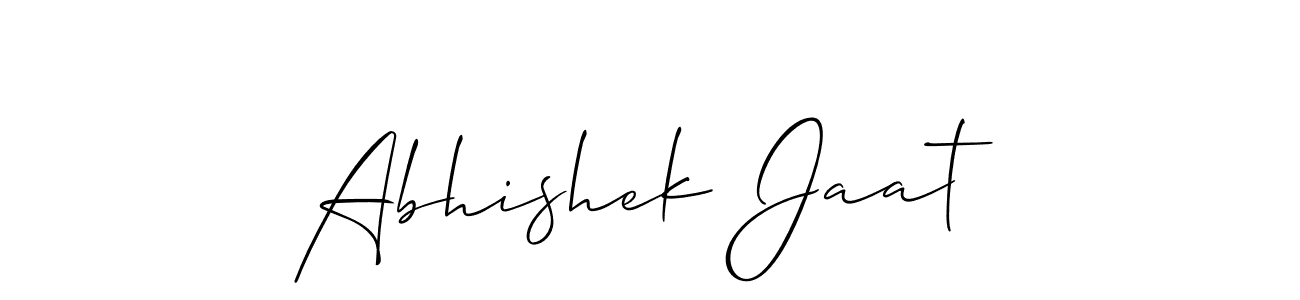 Similarly Allison_Script is the best handwritten signature design. Signature creator online .You can use it as an online autograph creator for name Abhishek Jaat. Abhishek Jaat signature style 2 images and pictures png