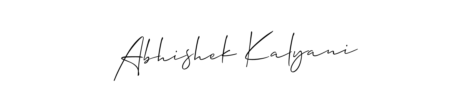 Once you've used our free online signature maker to create your best signature Allison_Script style, it's time to enjoy all of the benefits that Abhishek Kalyani name signing documents. Abhishek Kalyani signature style 2 images and pictures png